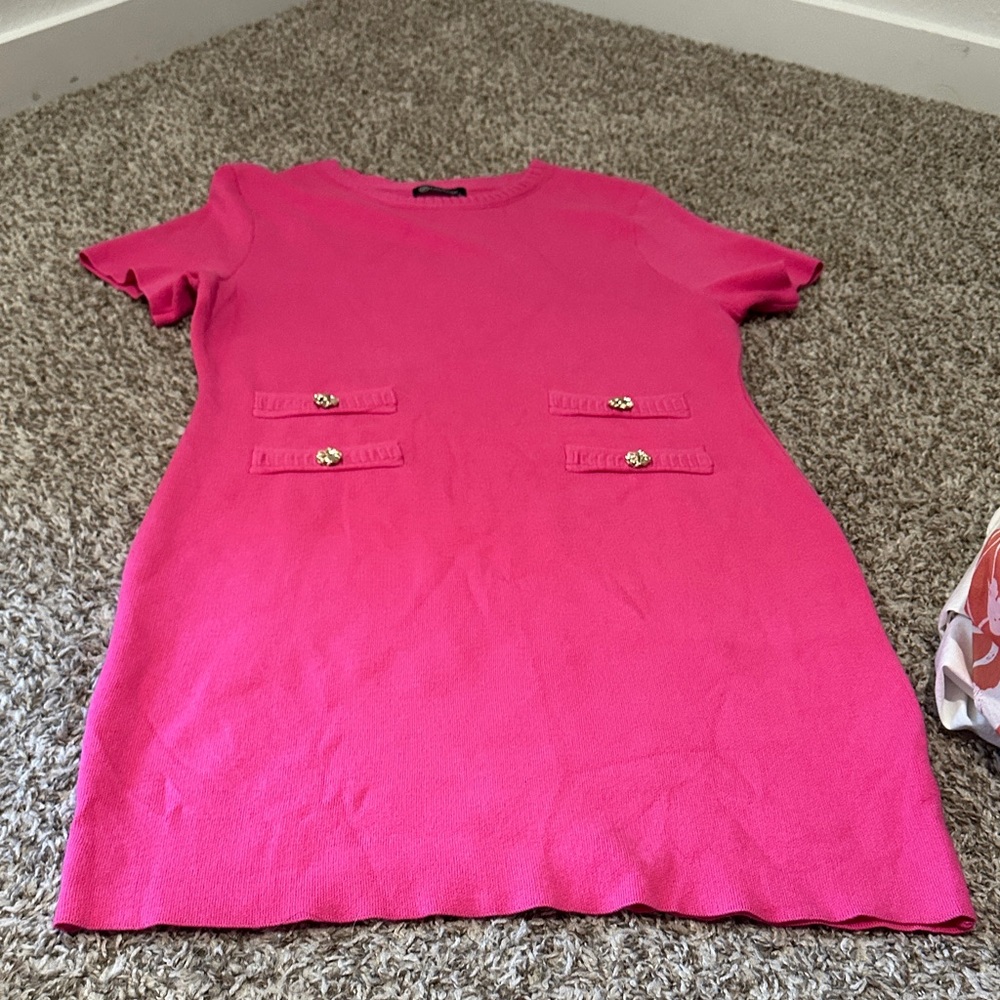 Chic Pink Mini Dress